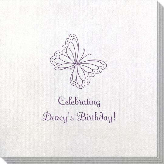 Sweet Butterfly Bamboo Luxe Napkins