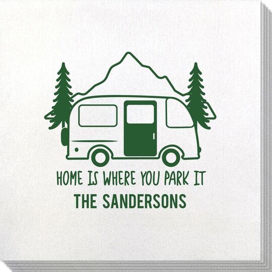 Home Is Where You Park It Bamboo Luxe Napkins