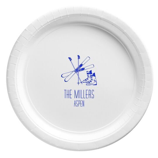 Aspen Ski Paper Plates