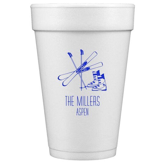 Aspen Ski Styrofoam Cups