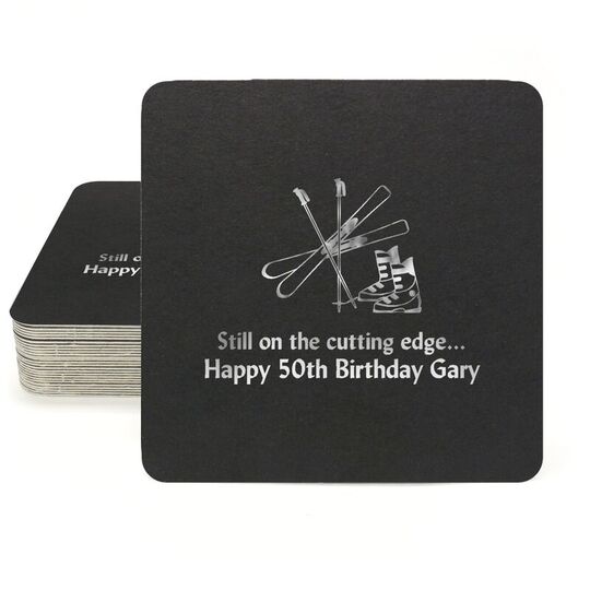 Aspen Ski Square Coasters