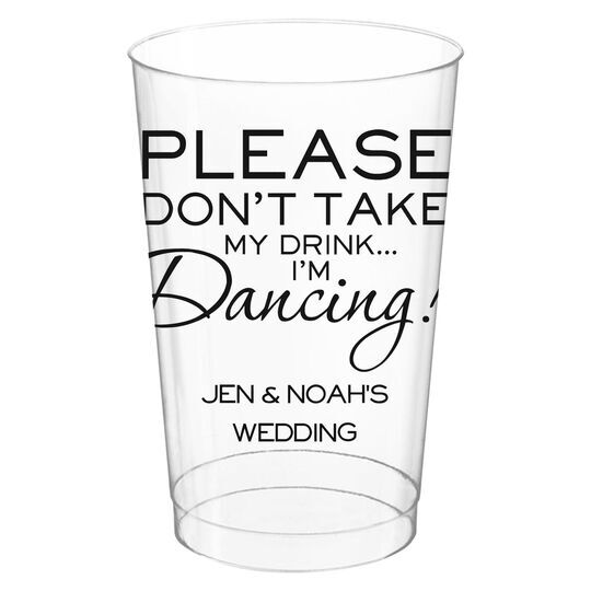 I'm Dancing Clear Plastic Cups