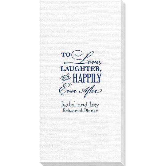 To Love Laughter Happily Ever After Deville Guest Towels