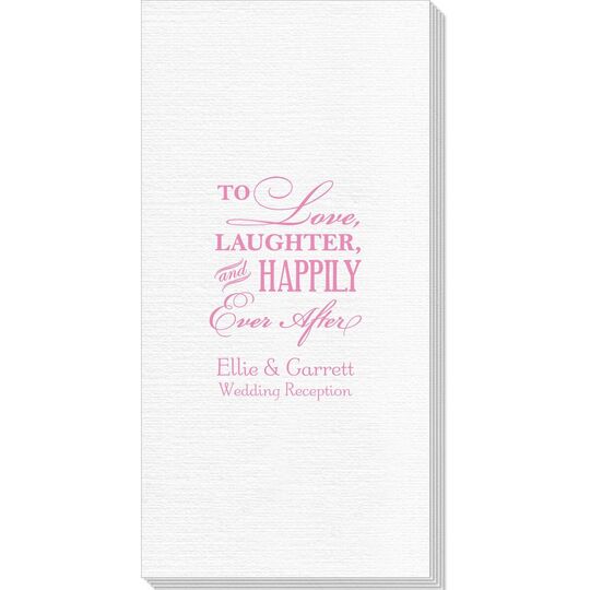 To Love Laughter Happily Ever After Deville Guest Towels
