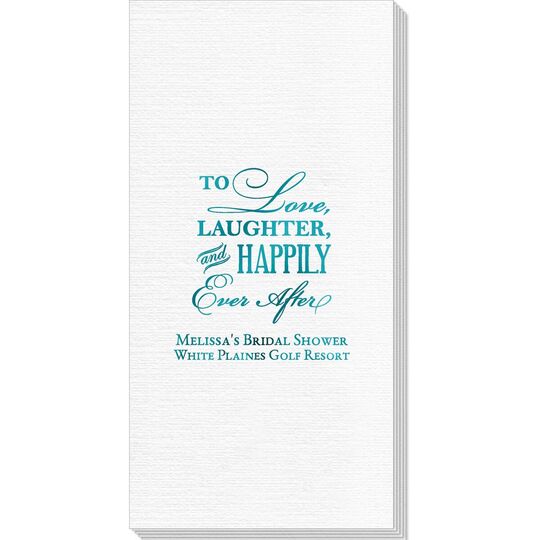To Love Laughter Happily Ever After Deville Guest Towels
