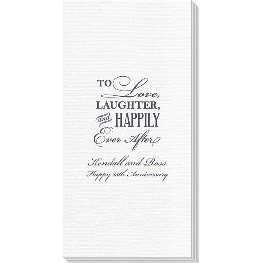 To Love Laughter Happily Ever After Deville Guest Towels
