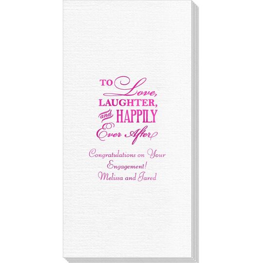 To Love Laughter Happily Ever After Deville Guest Towels