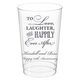 To Love Laughter Happily Ever After Clear Plastic Cups Image 2 of 5