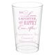 To Love Laughter Happily Ever After Clear Plastic Cups Image 5 of 5