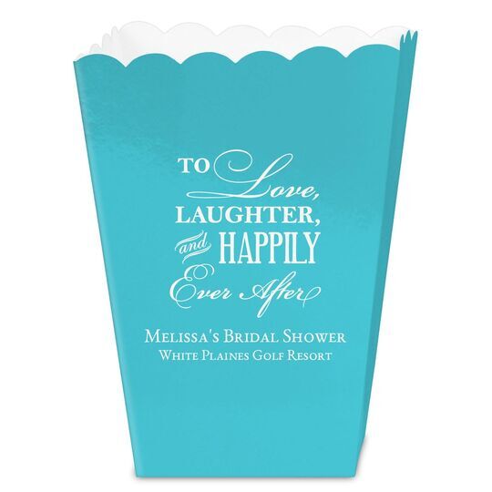 To Love Laughter Happily Ever After Mini Popcorn Boxes