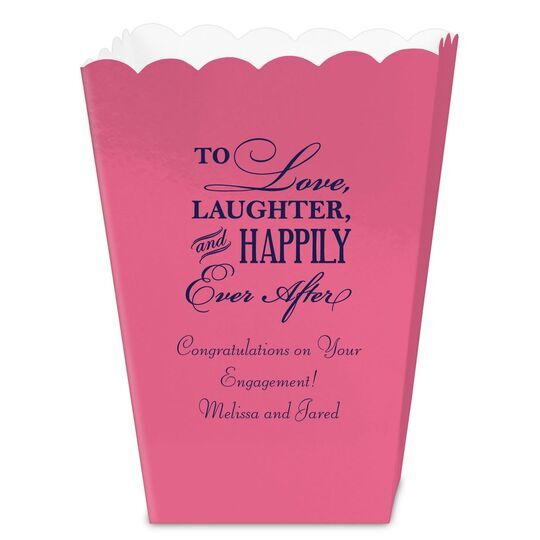 To Love Laughter Happily Ever After Mini Popcorn Boxes