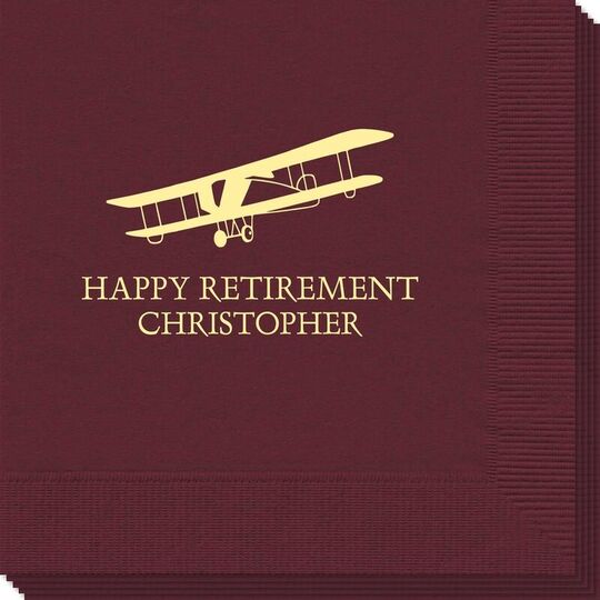 Vintage Plane Napkins