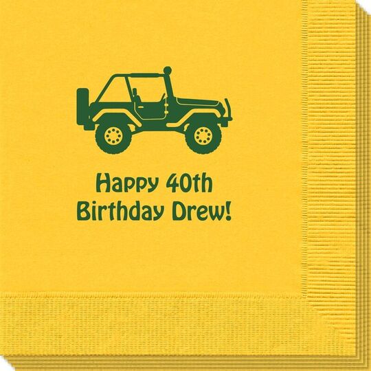Four Wheel Drive Napkins