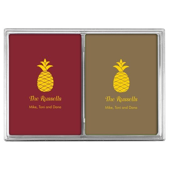 Hawaiian Pineapple Double Deck Playing Cards