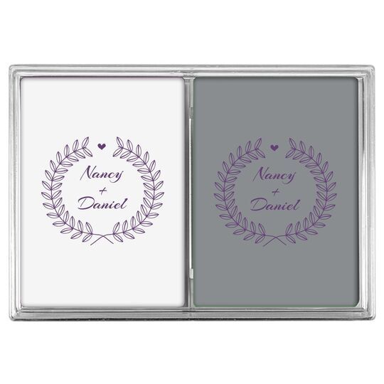 Heart and Wreath Double Deck Playing Cards