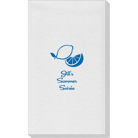 Lemon Linen Like Guest Towels