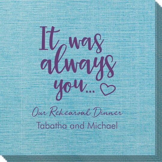 It Was Always You Bamboo Luxe Napkins