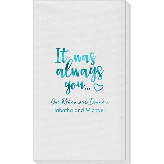 It Was Always You Linen Like Guest Towels