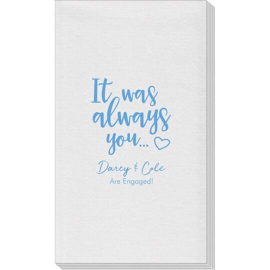 It Was Always You Linen Like Guest Towels