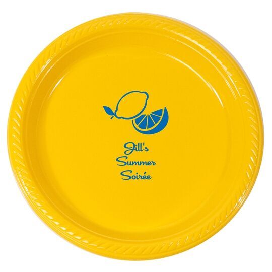 Lemon Plastic Plates