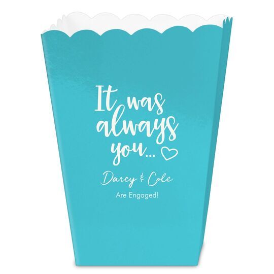 It Was Always You Mini Popcorn Boxes
