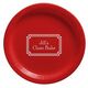 Your Text in Double Frame Paper Plates Image 1 of 7