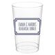 Your Text in Double Frame Clear Plastic Cups Image 5 of 7