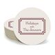 Your Text in Double Frame Round Coasters Image 2 of 7