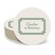 Your Text in Double Frame Round Coasters Image 7 of 7