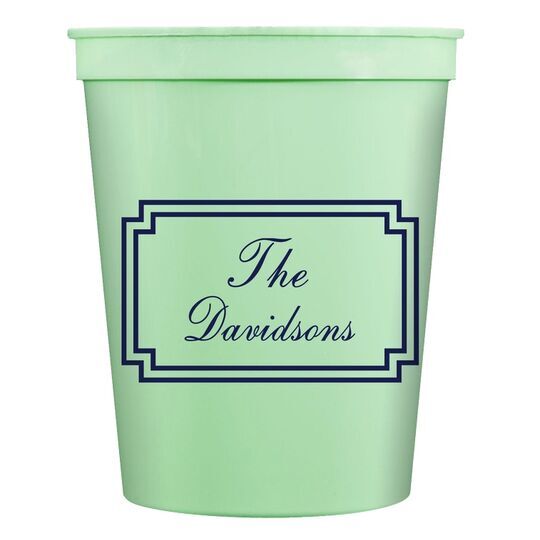 Your Text in Double Frame Stadium Cups
