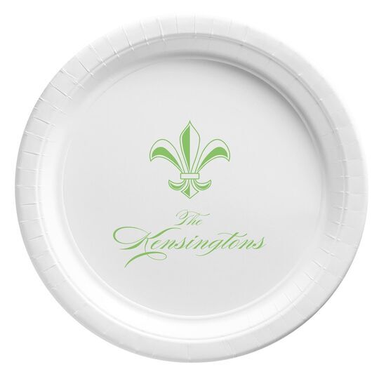 Castle Fleur-de-Lis Paper Plates