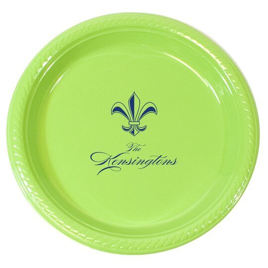 Castle Fleur-de-Lis Plastic Plates