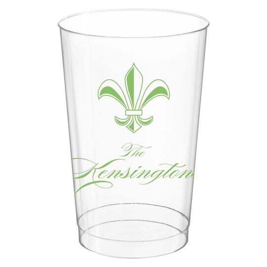 Castle Fleur-de-Lis Clear Plastic Cups