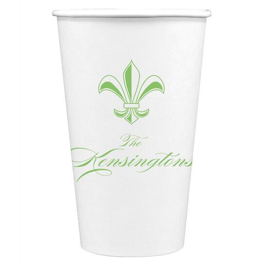 Castle Fleur-de-Lis Paper Coffee Cups