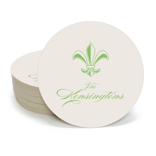 Castle Fleur-de-Lis Round Coasters