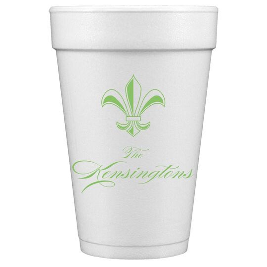 Castle Fleur-de-Lis Styrofoam Cups