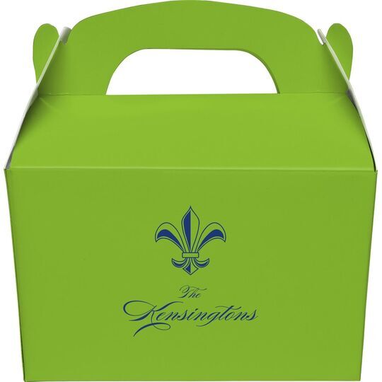 Castle Fleur-de-Lis Gable Favor Boxes