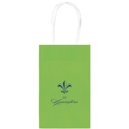 Castle Fleur-de-Lis Medium Twisted Handled Bags