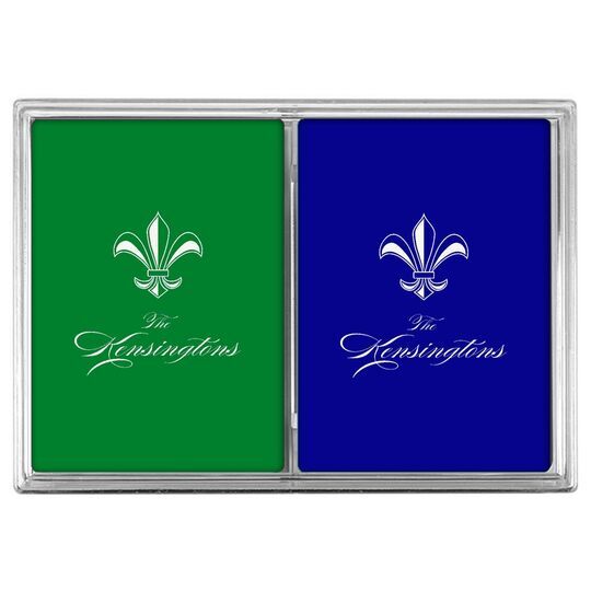 Castle Fleur-de-Lis Double Deck Playing Cards