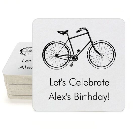 Bicycle Square Coasters