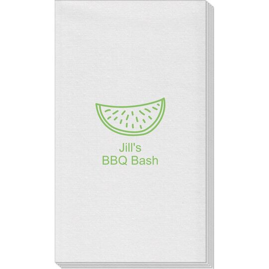 Watermelon Linen Like Guest Towels