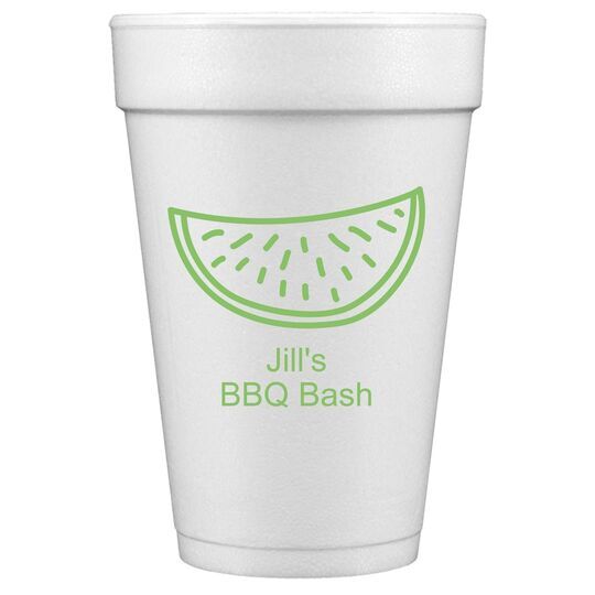 Watermelon Styrofoam Cups
