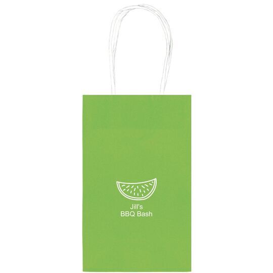 Watermelon Medium Twisted Handled Bags