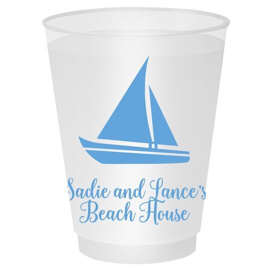 Cutter Sailboat Shatterproof Cups
