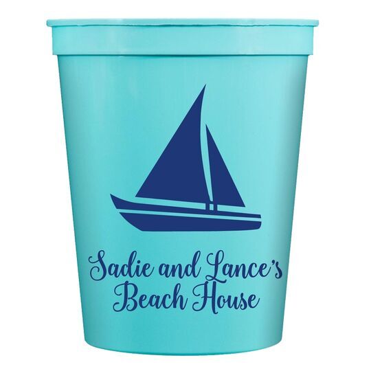 Cutter Sailboat Stadium Cups