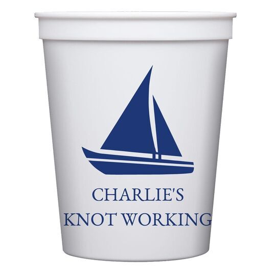 Cutter Sailboat Stadium Cups