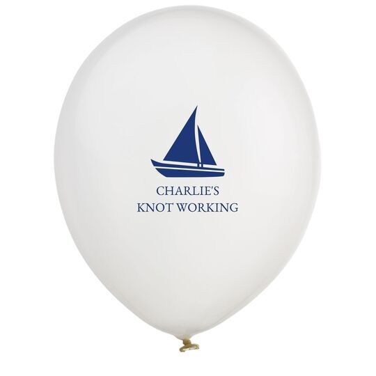 Cutter Sailboat Latex Balloons