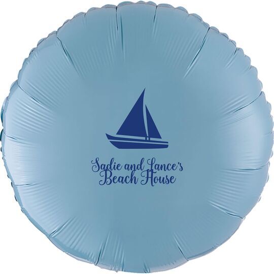 Cutter Sailboat Mylar Balloons