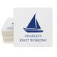 Cutter Sailboat Square Coasters Image 2 of 2