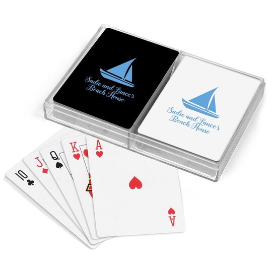 Cutter Sailboat Double Deck Playing Cards